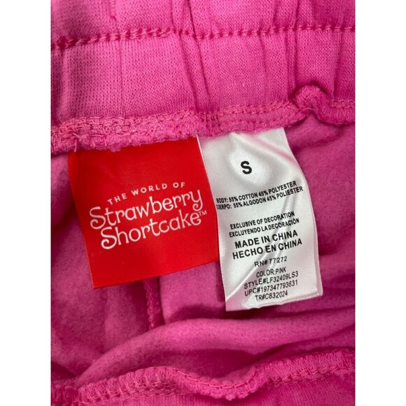 Strawberry Shortcake Hoodie & Sweatpants Set Womens Small Pink - Picture 16 of 16